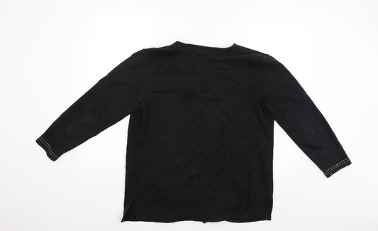 BHS Womens Black Cardigan Jumper Size 14