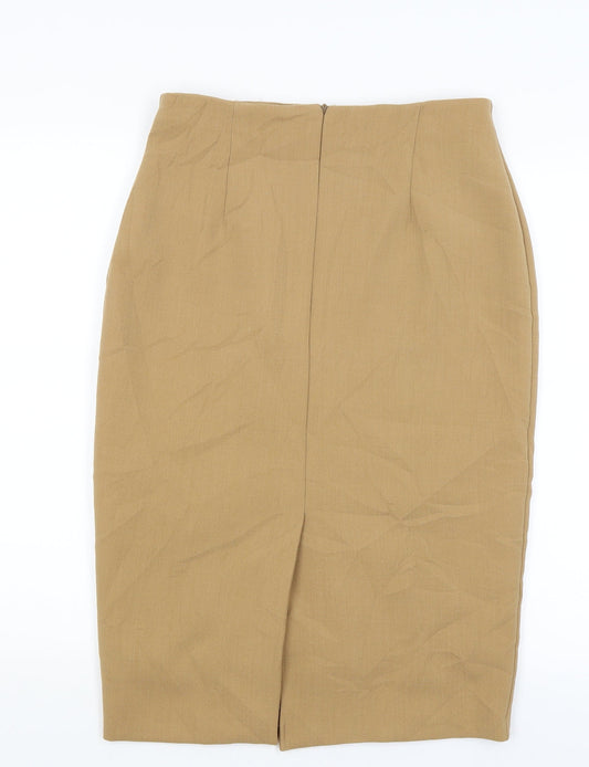 Preworn Womens Beige Straight & Pencil Skirt Size 30