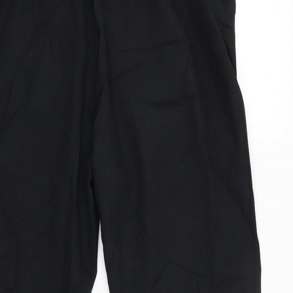M&S Womens Black Trousers Size 14 L25 in
