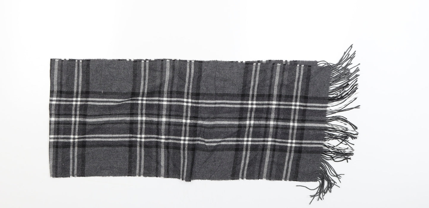 Preworn Womens Black Check Scarf