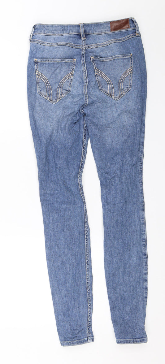 Hollister Womens Blue  Denim Skinny Jeans Size 24 in L28 in