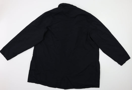 French Connection Womens Black Pea Coat Coat Size XL