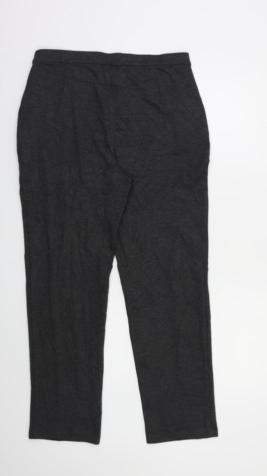 M&S Womens Grey Jegging Trousers Size 14 L27 in