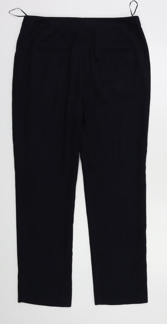 Papaya Womens Blue Trousers Size 12 L26 in