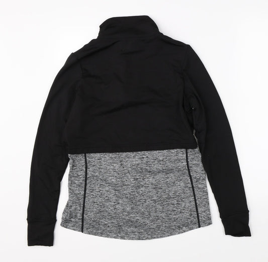 River Island Womens Black Full Zip Jumper Size 8