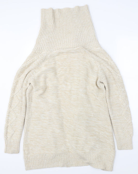 Ad Woman Womens Beige Cardigan Jumper Size L