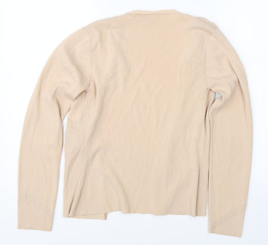 Wallis Womens Beige Cardigan Jumper Size 10