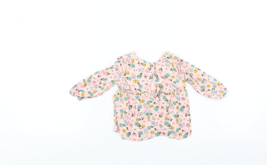 Primark Girls Pink Floral Shift Size 6-9 Months