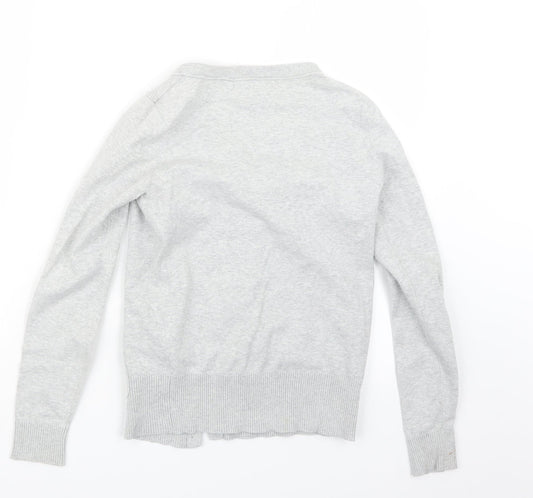 XSIDE Womens Grey Knit Cardigan Jumper Size S