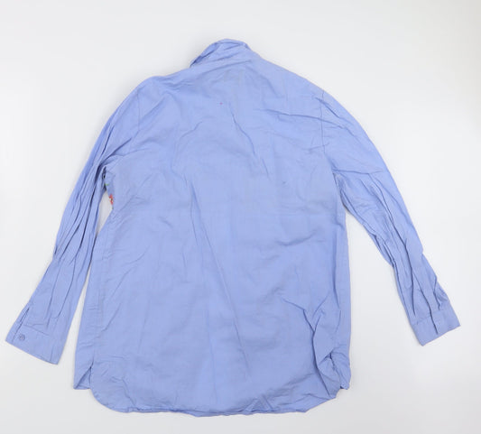 B. You Womens Blue Basic Button-Up Size 12