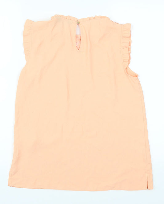 Dorothy Perkins Womens Orange Basic Blouse Size 6
