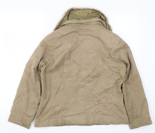 Klass Womens Beige Jacket Coat Size S