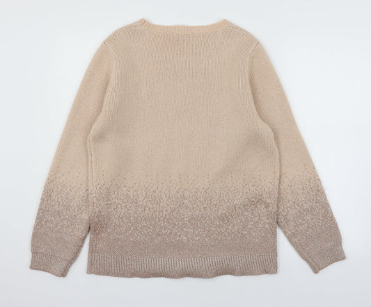 Oasis Womens Pink Knit Pullover Jumper Size M