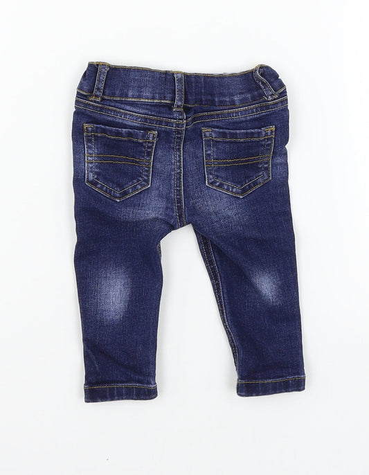 Denim & Co. Baby Blue Denim Pedal Pusher Jeans Size 3-6 Months
