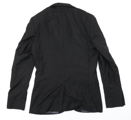 Topman Mens Black Jacket Blazer Size 36