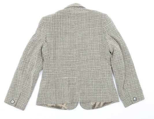 Gianfranco Corneli Womens Beige Jacket Blazer Size 12