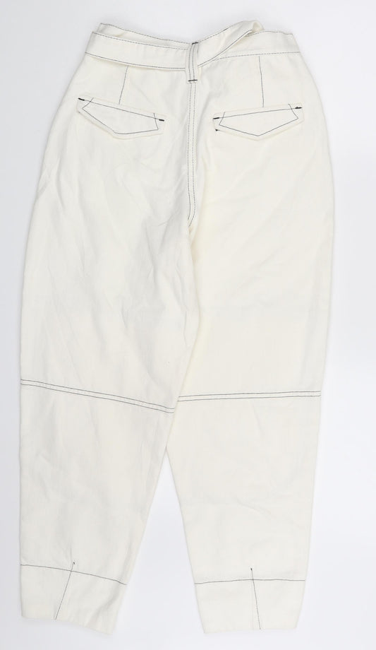 ASOS Womens Ivory Denim Tapered Jeans Size 26 in L25 in