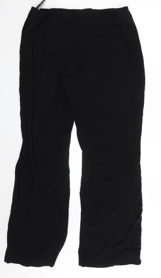 J Taylor Womens Black Trousers Size 16 L29 in