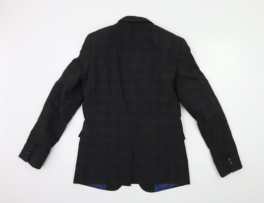 Marks and Spencer Mens Grey Check Jacket Suit Jacket Size 38