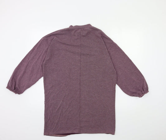 Select Womens Purple Jumper Dress Size 10