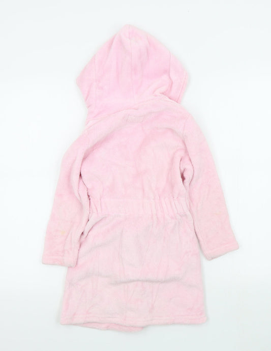 YD Girls Orange Colourblock Top Robe Size 5-6 Years