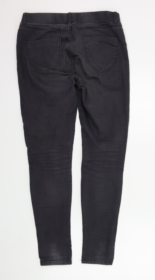Dorothy Perkins Womens Grey Skinny Jeans Size 12 L30 in