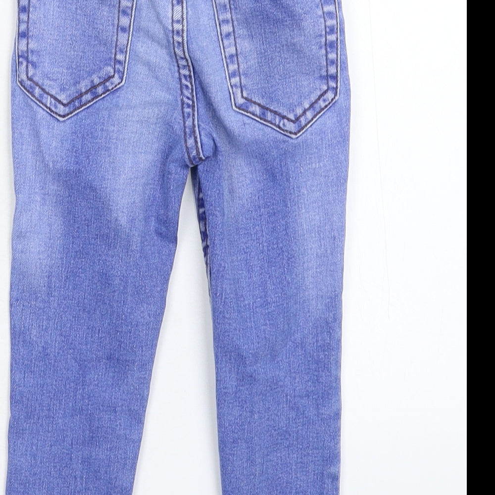 Brand and care label for Denim & Co. Baby Blue Denim Capri Jeans, size 18-24, Months