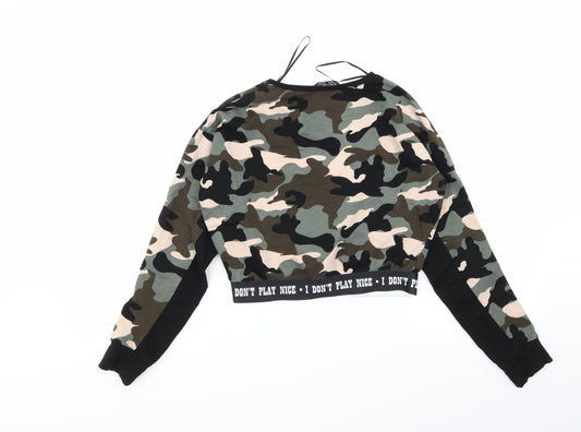 Select Womens Multicoloured Camouflage Jumper Size 6