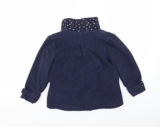 NEXT Girls Blue Basic Coat Coat Size 3-4 Years
