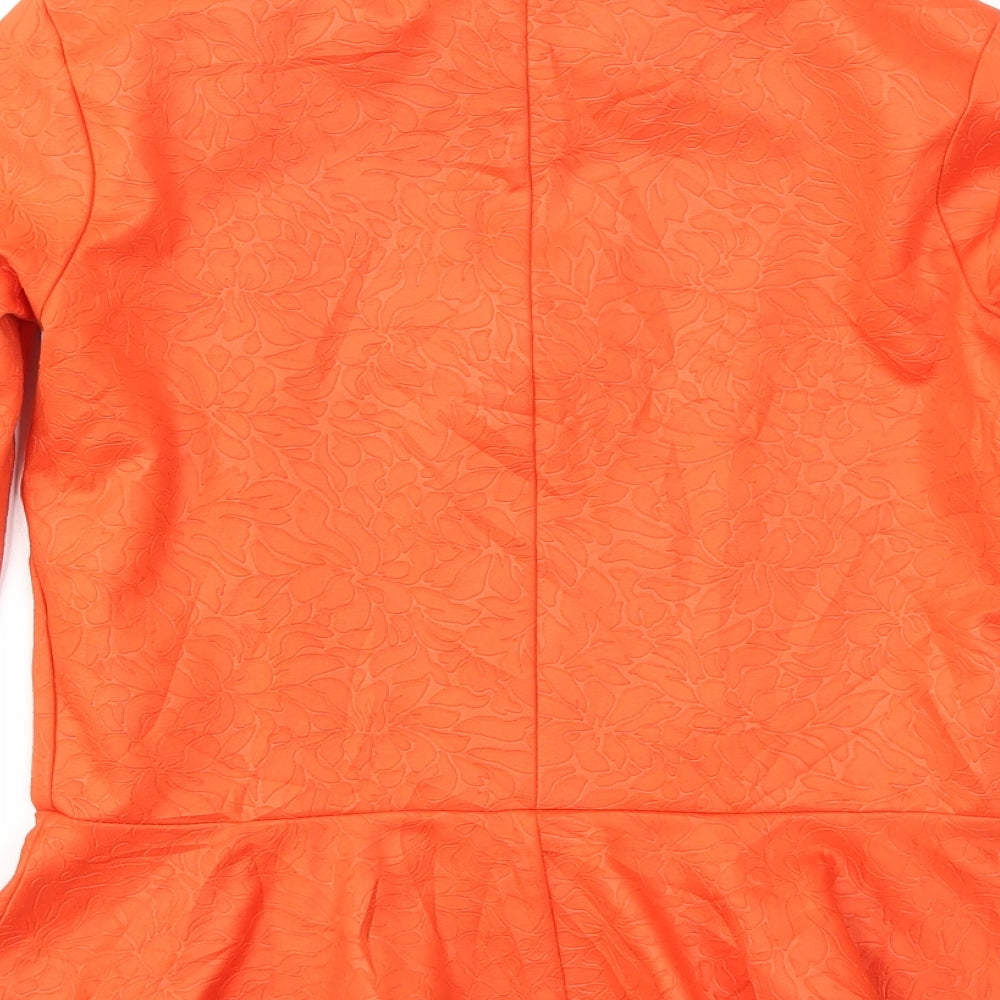 River Island Womens Orange Jacket Size 8