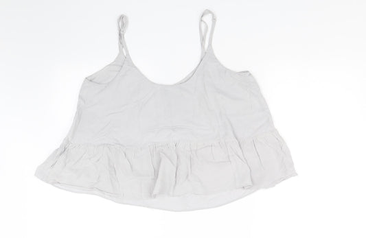 Topshop Womens Grey Cropped Tank Size 12