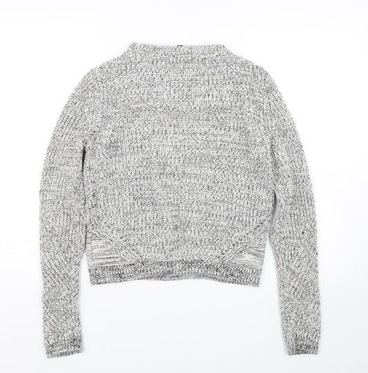 H&M Womens Grey Knit Pullover Jumper Size M