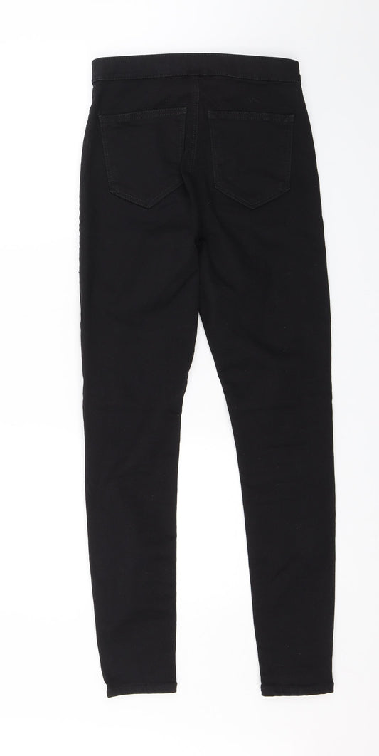 Topshop Womens Black Denim Skinny Jeans Size 26 in L28 in