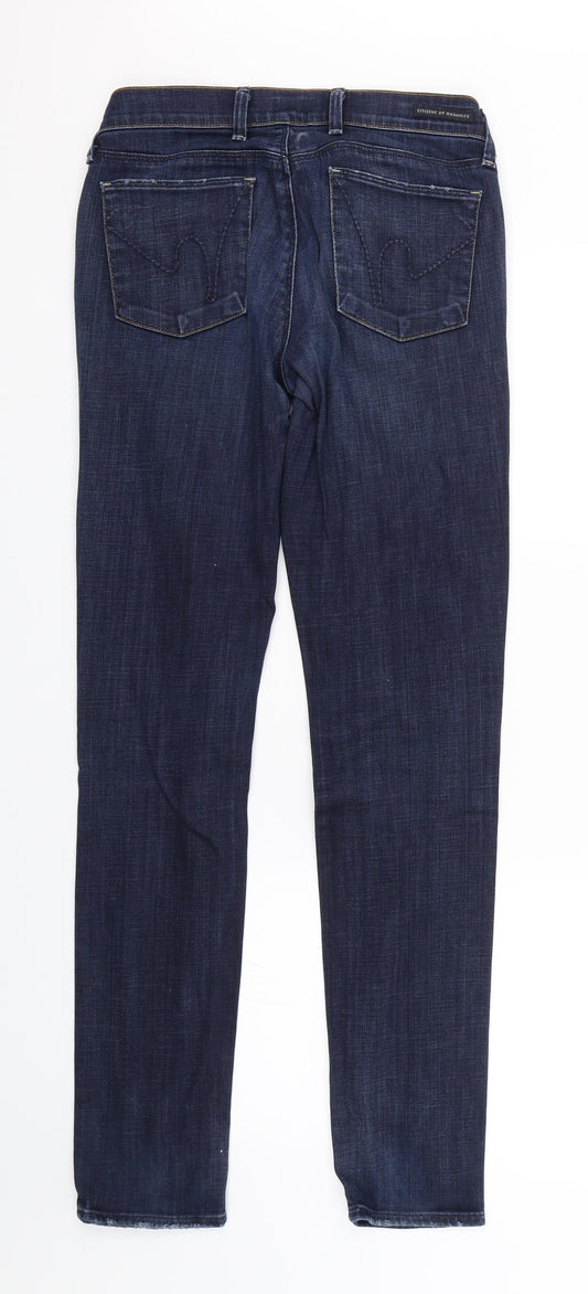 Jerome Dahan Womens Blue Denim Skinny Jeans Size 28 L31 in