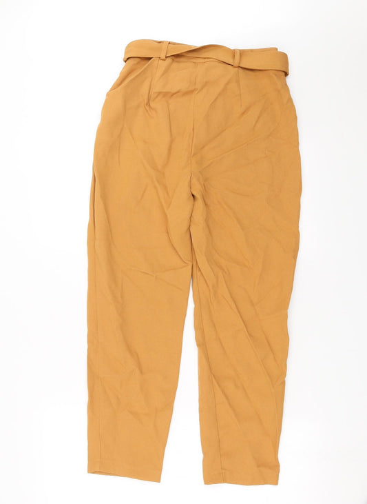 Missguided Womens Brown Trousers Size 8 L25 in