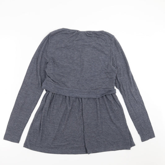 ML Womens Blue Knit Pullover Jumper Size M