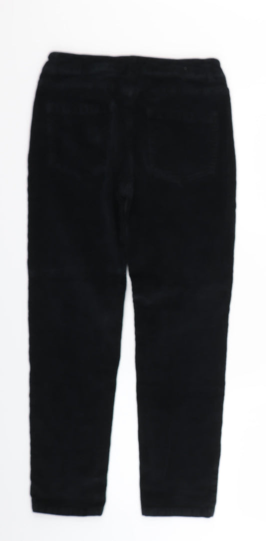 Tru Womens Black Corduroy Capri Jeans Size 10 L24 in