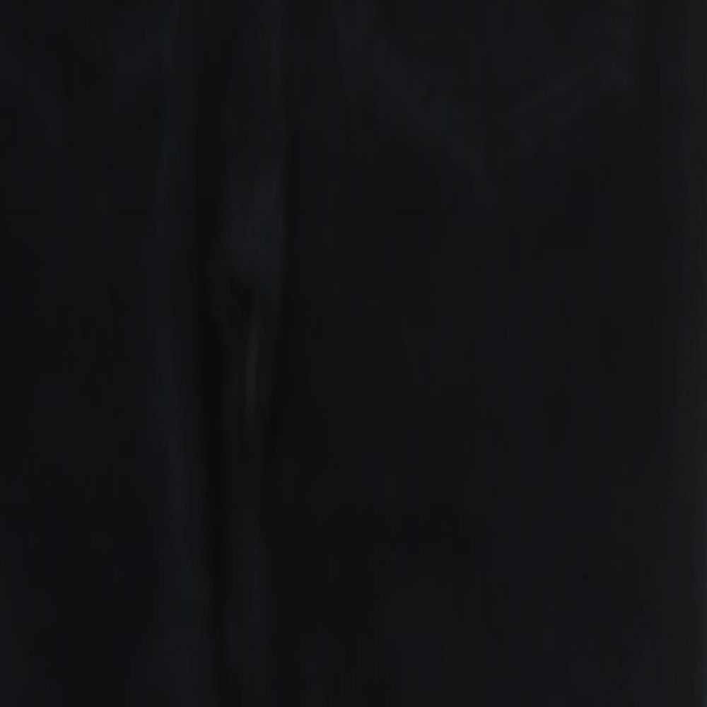 Brand and care label for Tru women’s black corduroy capri jeans, size UK 10, 24-inch leg