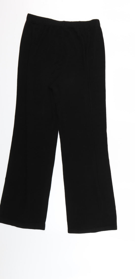 Stephan Womens Black Trousers Size L L25 in