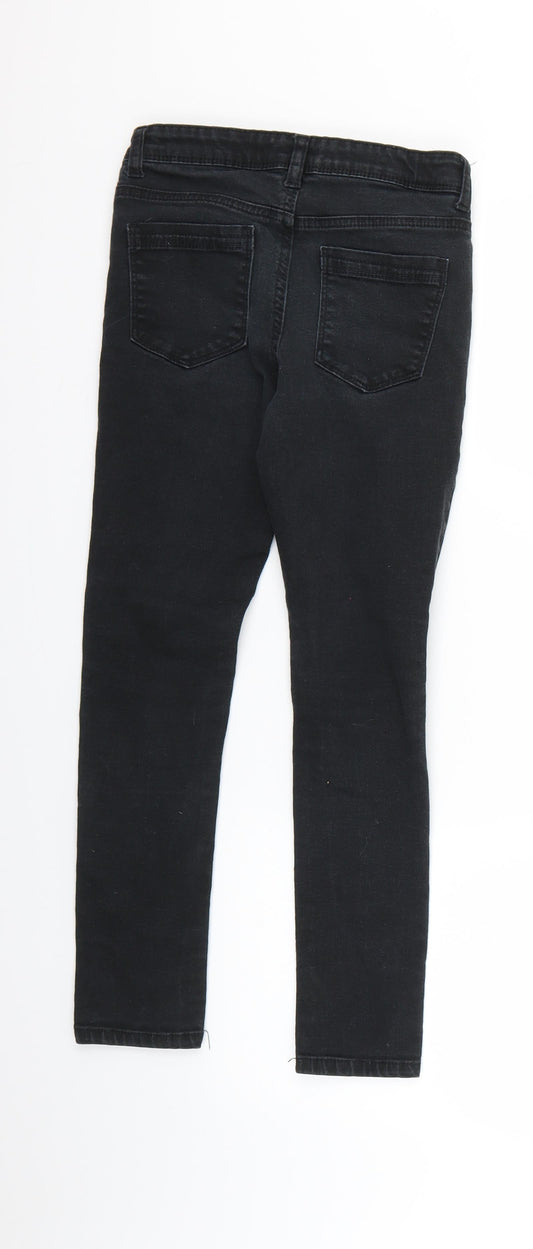 Primark Girls Black Skinny Jeans Size 9 Years