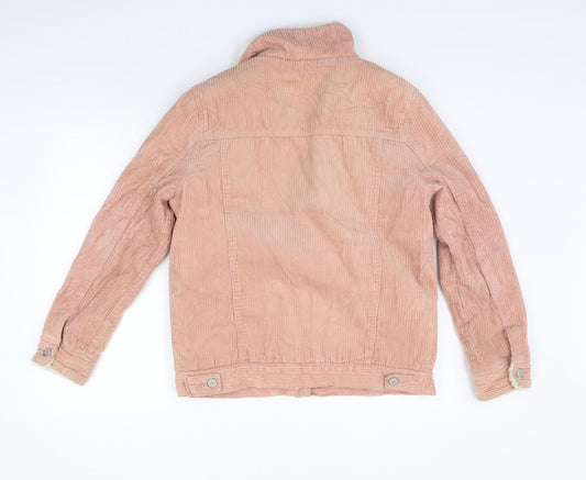 deniem co Womens Pink Jacket Coat Size 10