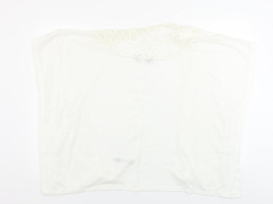 Dorothy Perkins Womens White Cardigan Jumper Size L