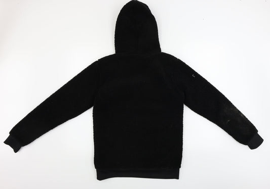 Crane Girls Black Pullover Hoodie Size 14-15 Years