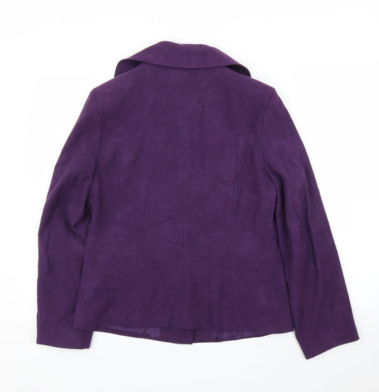 EWM Womens Purple Cardigan Jumper Size 10