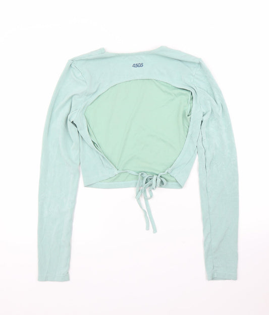ASOS Womens Green Cropped Blouse Size 12