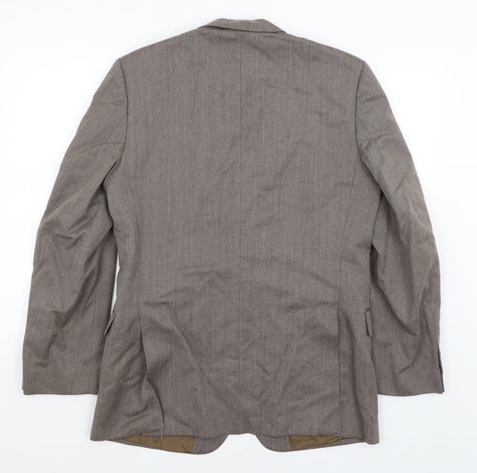 St Michael Mens Brown Jacket Blazer Size M