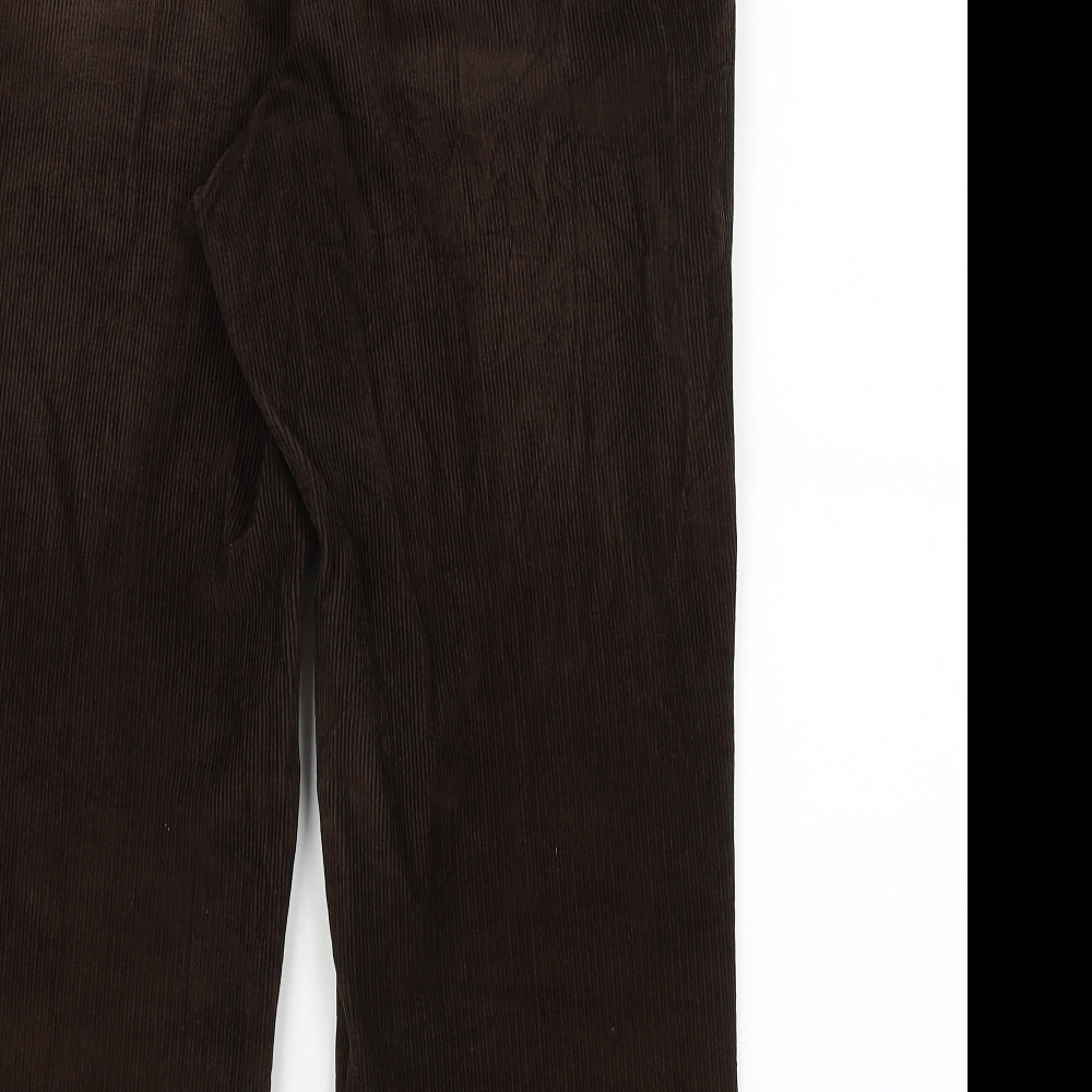 Maine Mens Brown Trousers Size 32 in L26 in