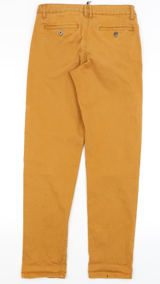 Denim Co Womens Brown Chino Trousers Size 10 L30 in