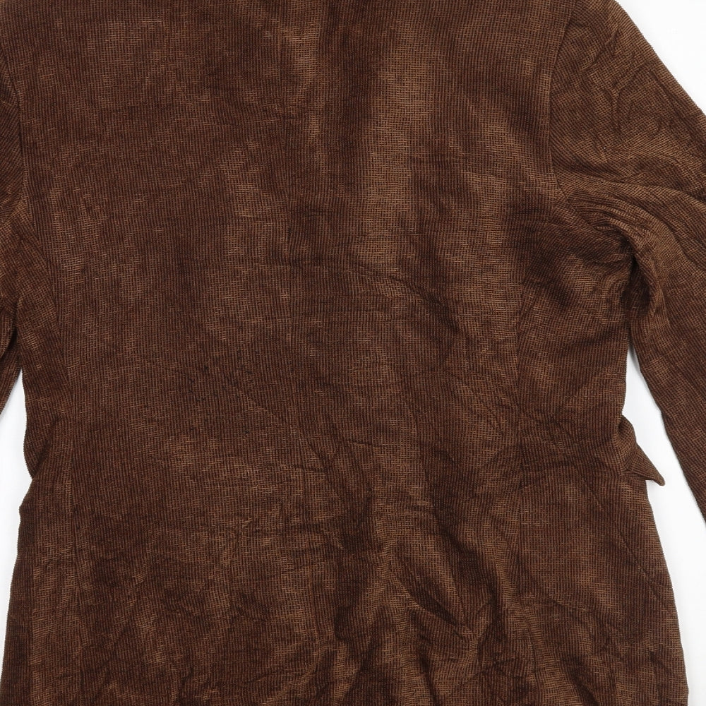 Marks and Spencer Womens Brown Gilet Jacket Size 10
