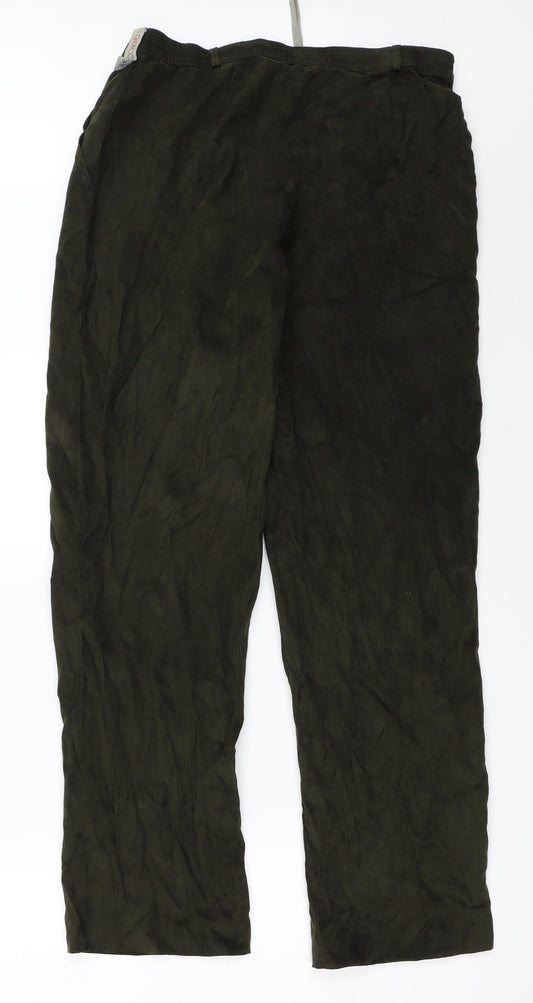Gelco Womens Green Trousers Size 18 L29 in